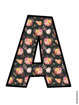 Fall, Autumn Bulletin Board Letters, Fall Hallway Display