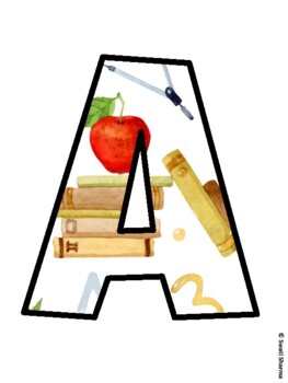 Fall, Autumn Bulletin Board Letters, Fall Hallway Display