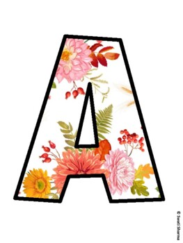 Fall, Autumn Bulletin Board Letters, Fall Hallway Display
