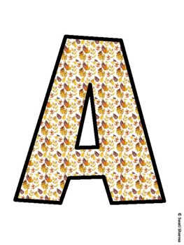 Fall, Autumn Bulletin Board Letters, Fall Hallway Display