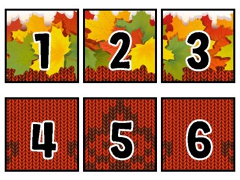 Fall Classroom Calendar Set