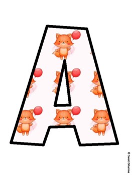 Fall, Fall, Fox Bulletin Board Letters, Fall Hallway Display