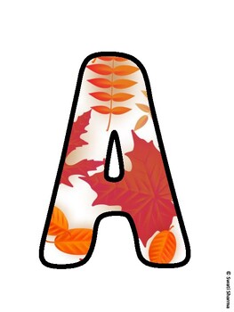 Fall, Fall Leaves Bulletin Board Letters, Fall Hallway Display