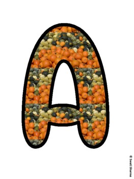 Fall, Pumpkin Bulletin Board Letters, Fall Hallway Display