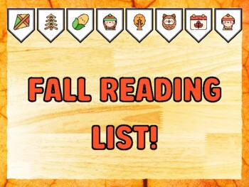 FALL READING LIST! Fall Bulletin Board Kit