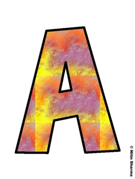 Fall Season Fall Bulletin Board Letters, Fall Hallway Display Letters, Fall A