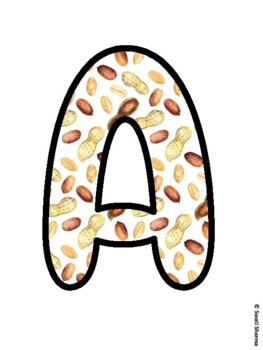 Fall, Seeds & Nuts Bulletin Board Letters, Fall Hallway Display