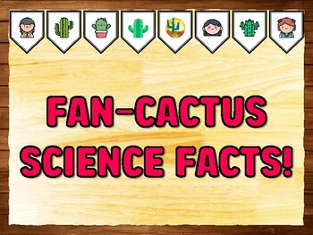 FAN-CACTUS SCIENCE FACTS! Succulents, Cactus Bulletin Board Kit & Door Décor