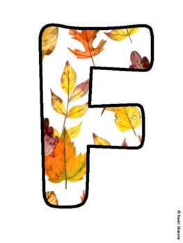 FLYING INTO FALL! Fall Leaves Bulletin Board Letters
