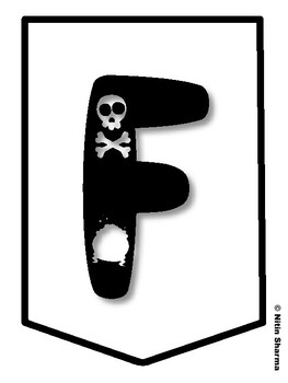FUNNY BONES! Halloween Bulletin Board Letters, Halloween Banner