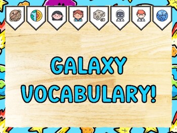 GALAXY VOCABULARY! Universe Bulletin Board Kit & Door Décor