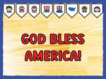 GOD BLESS AMERICA! Fourth Of July Bulletin Board Kit