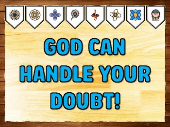 GOD CAN HANDLE YOUR DOUBT! Prayer Printable Bulletin Board Kit & Door Décor