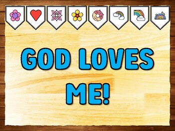 GOD LOVES ME! Love Printable Bulletin Board Kit & Door Décor
