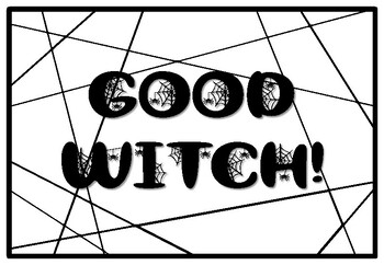 GOOD WITCH!, Halloween Coloring Pages, Halloween Morning Work