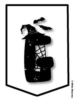 GRAB A GOOD BOOK! Halloween Bulletin Board Letters, Halloween Banner