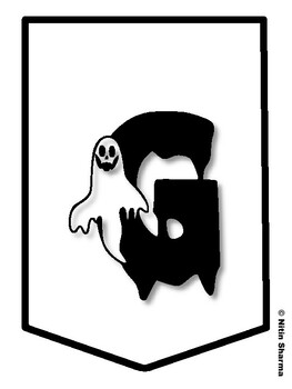 GRAB A GOOD BOOK! Halloween Bulletin Board Letters, Halloween Banner