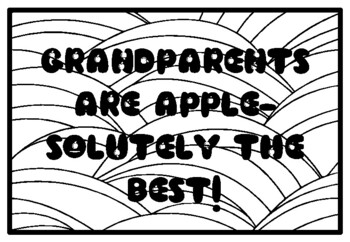 GRANDPARENTS ARE APPLE-SOLUTELY THE BEST! Fall Apple Activity, Apples Colorin