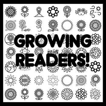 GROWING READERS! Sunflower Bulletin Board Activity 3x3 feet