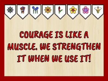 Growth Mindset Bulletin Board Kit & Door Décor, COURAGE IS LIKE A MUSCLE. WE...