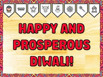 HAPPY AND PROSPEROUS DIWALI! Diwali Printable Bulletin Board Kit & Door Décor