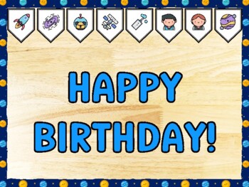 HAPPY BIRTHDAY! Galaxy Bulletin Board Kit & Door Décor