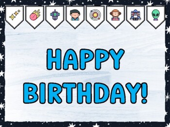 HAPPY BIRTHDAY! Galaxy Bulletin Board Kit & Door Décor