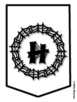 HAPPY BIRTHDAY! Halloween Bulletin Board Letters, Halloween Banner