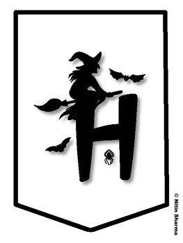 HAPPY BIRTHDAY! Halloween Bulletin Board Letters, Halloween Banner