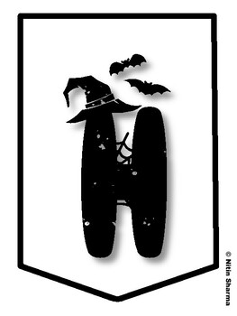 HAPPY HALLOWEEN! Halloween Bulletin Board Letters, Halloween Banner