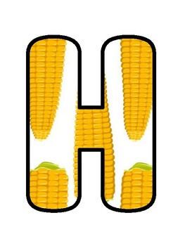 HAPPY HARVEST! Corn, Maize, Welcome Back To School Bulletin Board, Corn, Maiz