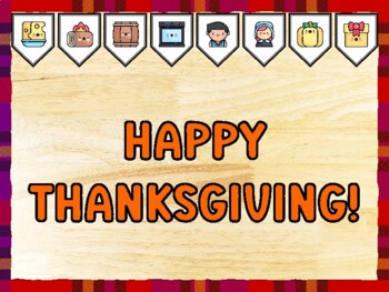 HAPPY THANKSGIVING! Thanksgiving Bulletin Board Kit & Door Décor