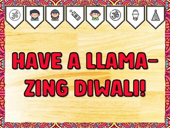 HAVE A LLAMA-ZING DIWALI! Diwali Printable Bulletin Board Kit & Door Décor, D