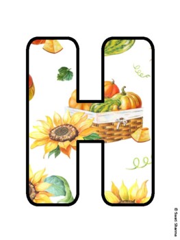 HELLO AUTUMN! Fall, Harvest Bulletin Board Letters