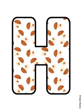 HELLO AUTUMN! Mushroom Bulletin Board Letters