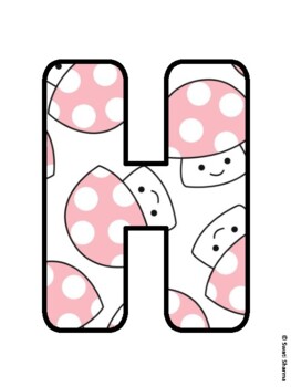 HELLO SUMMER! Mushroom Bulletin Board Letters