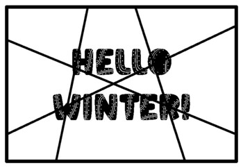 HELLO WINTER! Mountains Coloring Pages