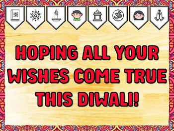 HOPING ALL YOUR WISHES COME TRUE THIS DIWALI! Diwali Printable Bulletin Board