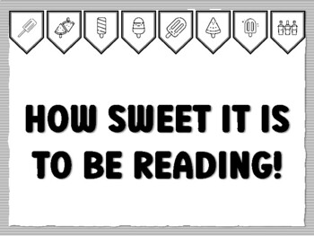 HOW SWEET IT IS TO BE READING! Popsicle Bulletin Board Kit