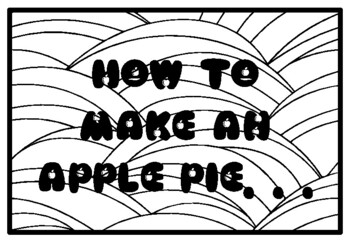 HOW TO MAKE AN APPLE PIE… Fall Apple Activity, Apples Coloring Pages, Autumn