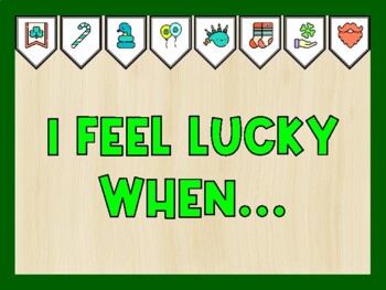 I FEEL LUCKY WHEN... St. Patrick's Day Bulletin Board Kit