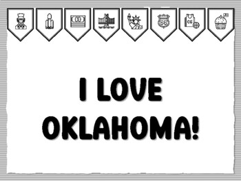 I LOVE OKLAHOMA! U.S.A. States Bulletin Board Kit