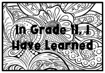 IN GRADE 11, I HAVE LEARNED Spring Activity, Spring Coloring Pages