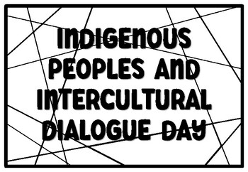 INDIGENOUS PEOPLES AND INTERCULTURAL DIALOGUE DAY Coloring Pages, Columbus Da
