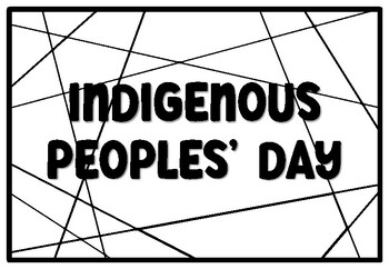 INDIGENOUS PEOPLES' DAY Coloring Pages, Columbus Day Bulletin Board Quote