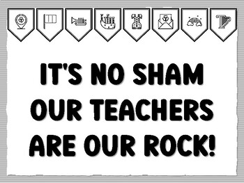 IT'S NO SHAM OUR TEACHERS ARE OUR ROCK! St. Patrick's Day Bulletin Board Kit, R