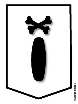 IT'S OCTOBER, STAY SAFE IN A NIGHT OUT! Halloween Bulletin Board Letters, H