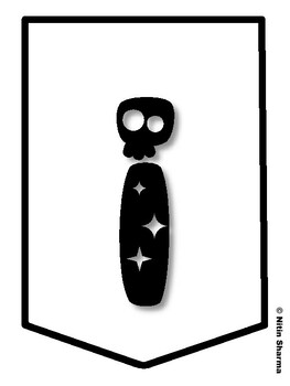 IT'S OCTOBER, STAY SAFE IN A NIGHT OUT! Halloween Bulletin Board Letters, H