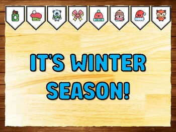 IT'S WINTER SEASON! Winter Printable Bulletin Board Kit & Door Décor