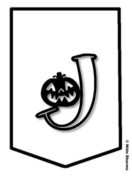 JUMPING JACK-O-LANTERNS! Halloween Bulletin Board Letters, Halloween Banner